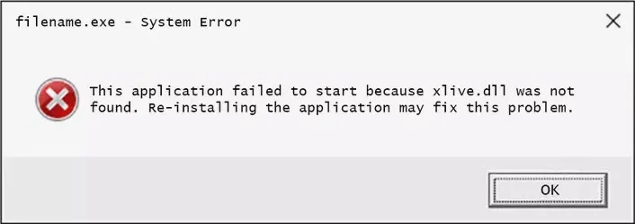 خطای xlive.dll